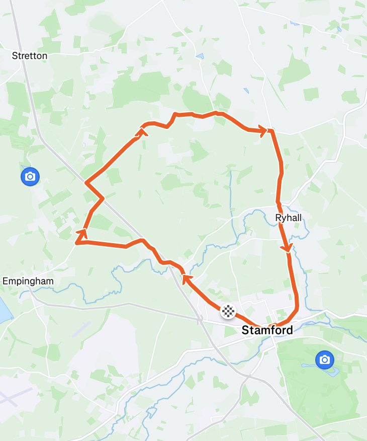Stamford to Little Bytham Cycle Route