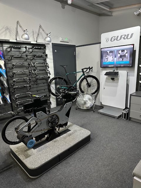 Gorilla Firm's guru bike fitting room