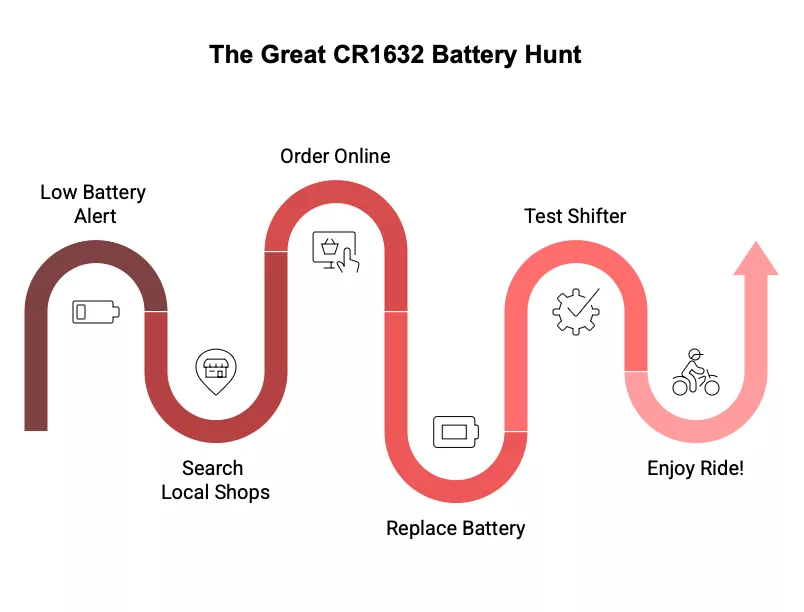 steps taken to find 105 di2 battery replacement