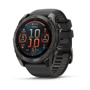 Black Garmin Fenix 8 watch