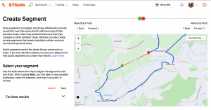 Creating a Strava Segment