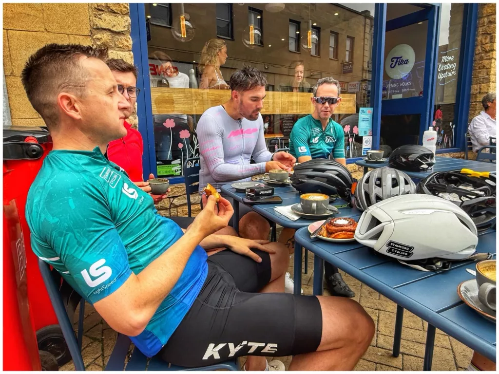 post ride coffee at Fika