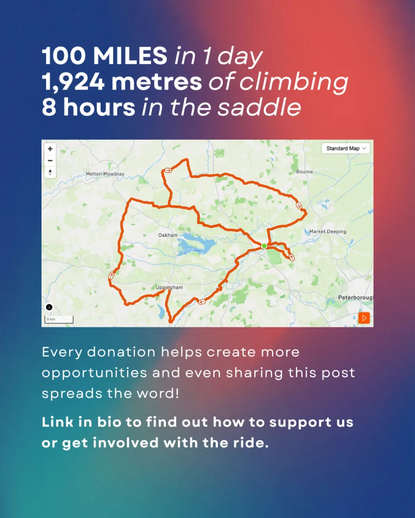 Stamford cycling 100 mile route map and how to support