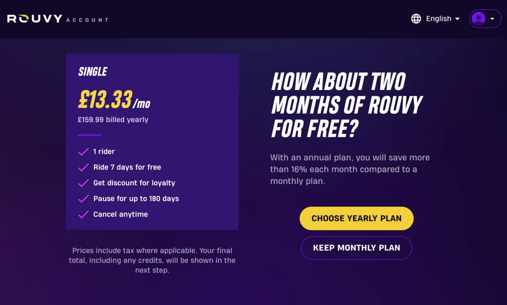 Select keep monthly plan
