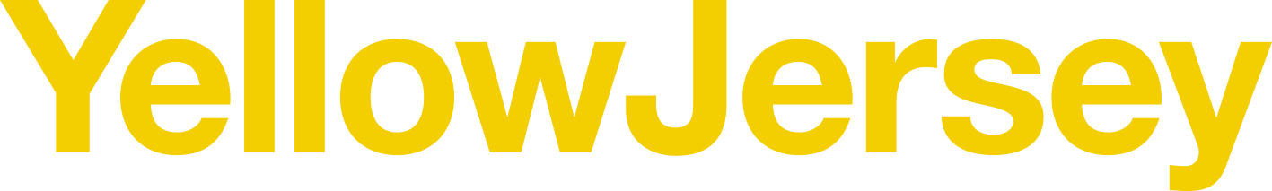 Yellow Jersey Text Logo